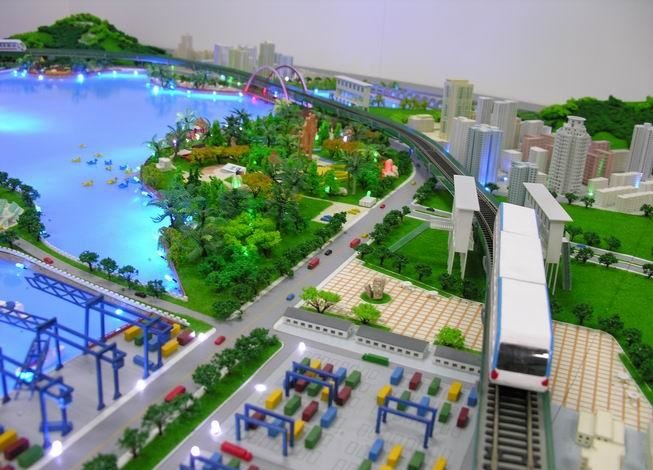 庐江县港口沙盘